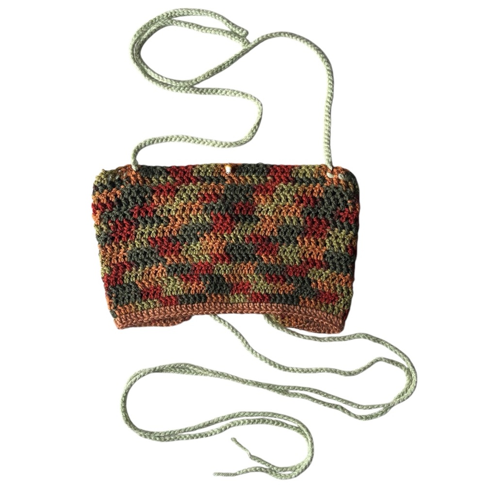 Hand knitted Multicolor Crochet Corset Crop Top